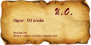 Ugor Olinda névjegykártya